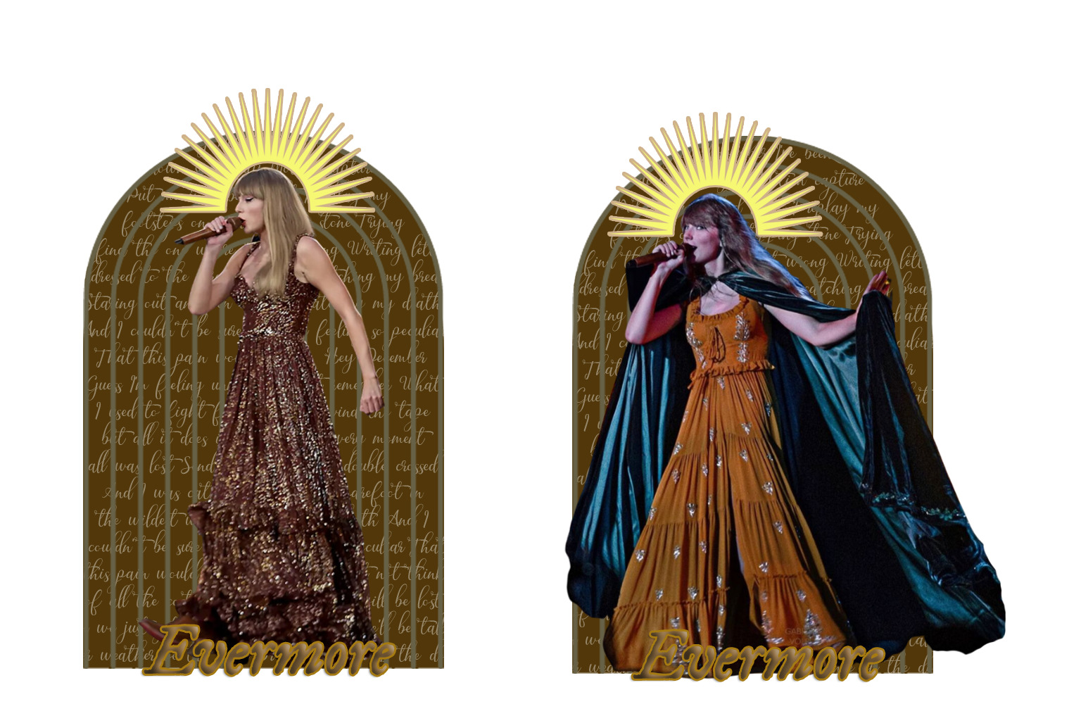 Evermore Taylor Swift Prayer Candle - Paper Rings Creations